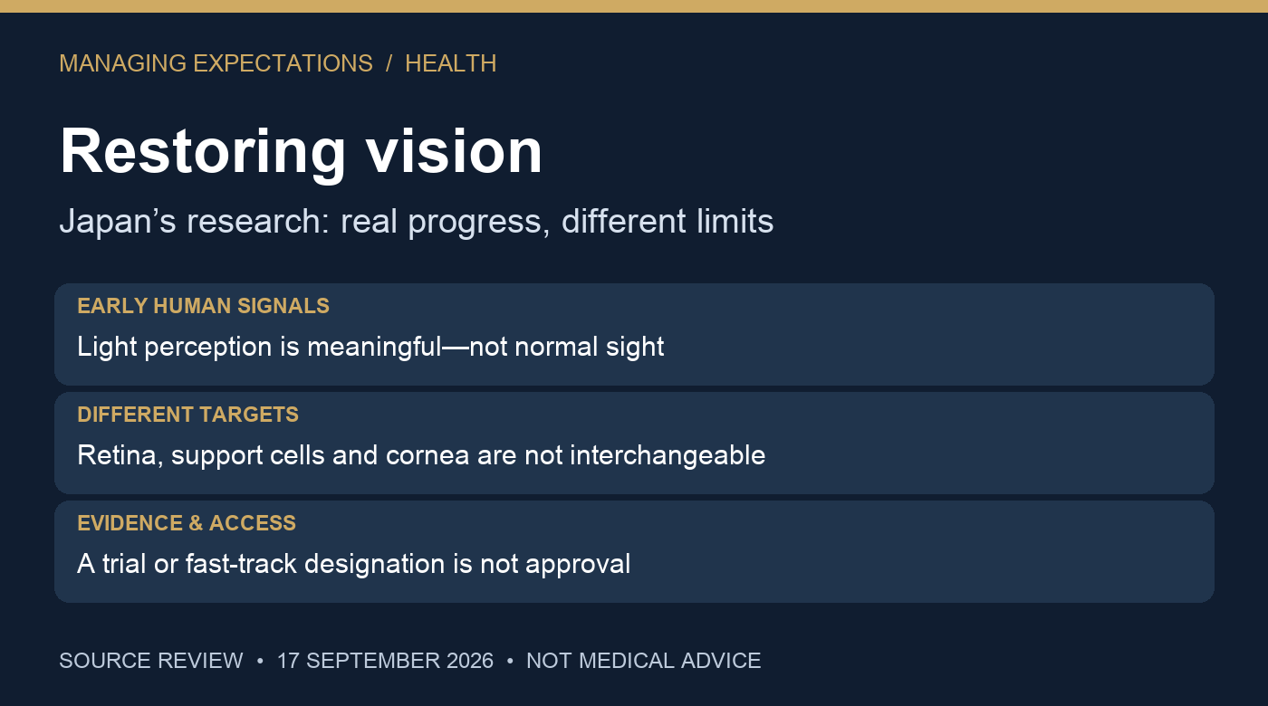 Japan vision-restoration research