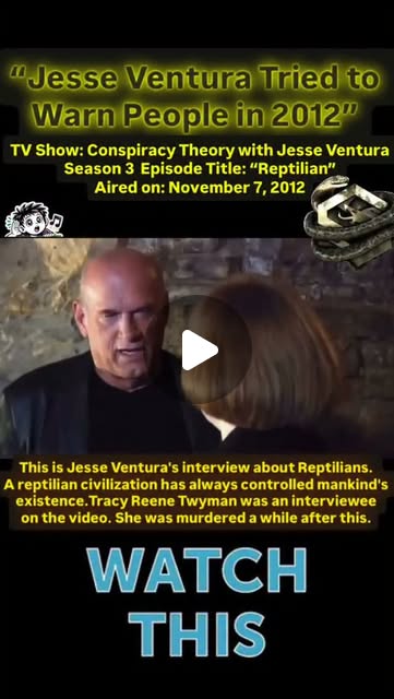 Instagram preview image for Jesse Ventura reptilian Reel