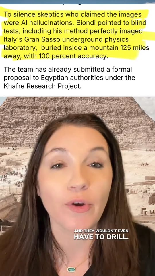 Khafre pyramid SAR megastructure claim source-check